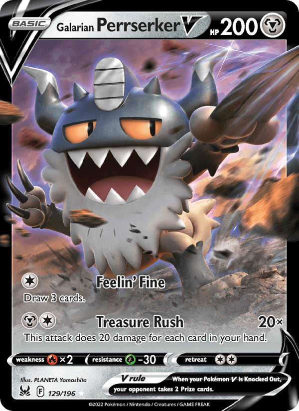 Galarian Perrserker V - Lost Origin