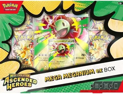 Pokémon TCG: Mega Evolution – Ascended Heroes Mega Meganium ex Box